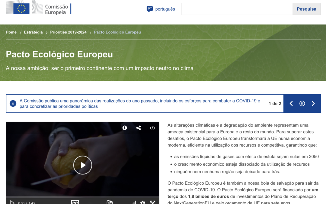 Pacto Ecológico Europeu